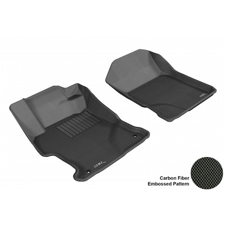 3D Maxpider HONDA CIVIC 2012-2013 CPE/SDN KAGU BLACK R1 Floor Mat L1HD04111509